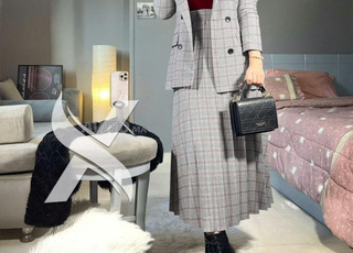 Ensemble Veste jupe longue (taille haute)