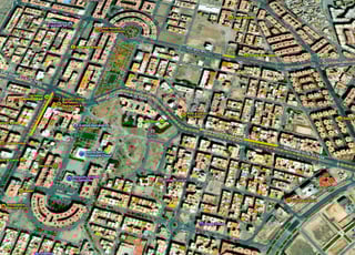 Terrain, pour construction centre commercial