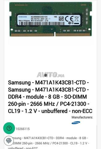 Ram SODIMM ddr4 8gb pour pc portable neuf - 2