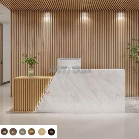 منضدة استقبال مع تبطين