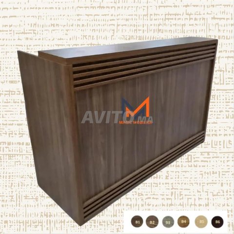 منضدة استقبال مع خزانة