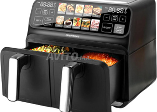 Friteuse à air 8L double compartiment