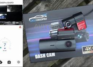 كاميرا لوحة القيادة GKU D600 Pro - 4K WIFI 5GHz 1080P GPS