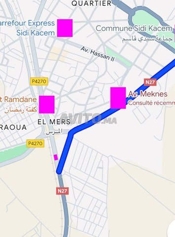 Terrain titré - 208m2 - Route Meknès, Jihane 2