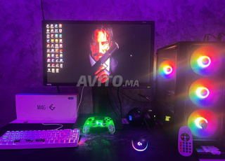 Set up gaming couple