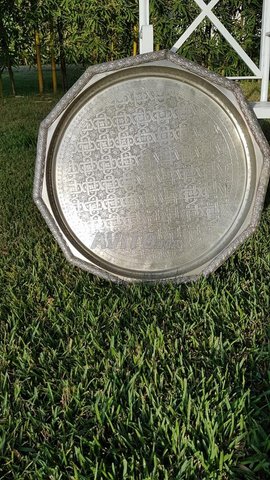 صينية فضة حرة بوزن 3 كيلوغرام