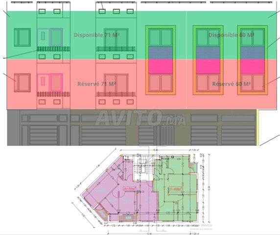 Appartement de 60 m² à vendre sur Skhirat