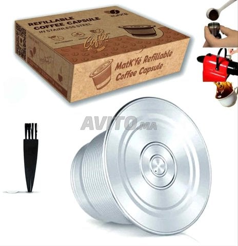 2X كبسولة قابلة لإعادة التعبئة Nespresso Dolce gusto