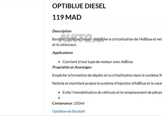 Additif anti-cristallisation BARDAHL pour AD Blue