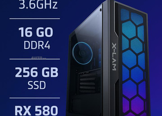 PC gamer rayzen 5 3500x rx 580