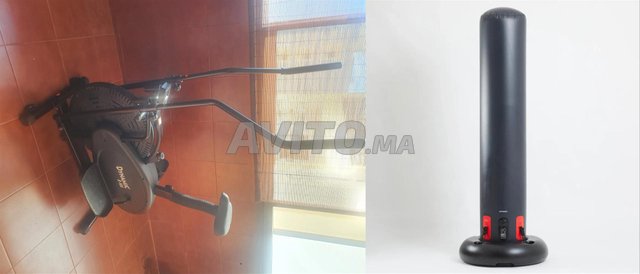 دراجة بيضاوية و كيس ملاكمة قابل للنفخ