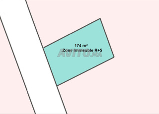Terrain en zone immeuble à Maarif 174 m²