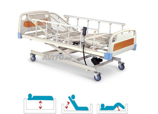 Lit médicalisé 3 articulations avec matelas