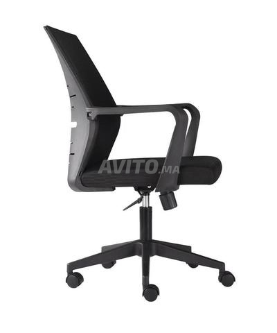 Chaise de bureau avec roulette en tissu\simili  - 2