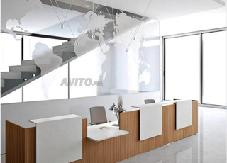 Comptoir مكتب استقبال Bureau Bois Mdf