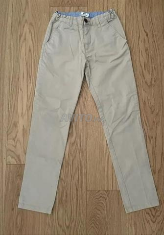 Pantalon garçon beige marque Cyrillus 10 ans neuf - 2