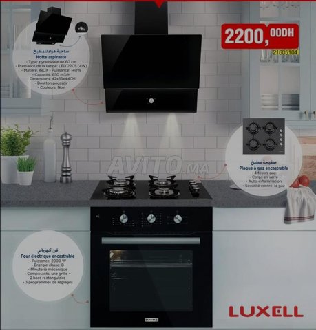 four et hotte et plaque à gaz