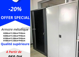 armoire métallique avec portes battantes