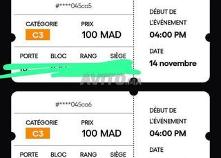 Tickets Maroc match Maroc inauguration stade de Tanger