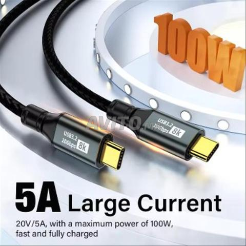 Câble Type-C PD 100W USB 3.2 Thunderbolt 3 - 2