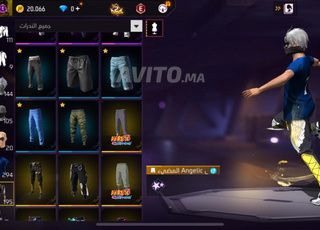 Compte Free Fire à vendre 450 dh