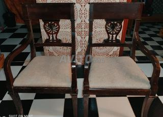 3 chaises en bois de souk à vendre