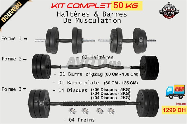 Pack 50 KG De Musculation - Neuf -