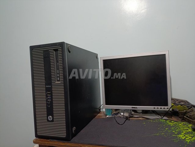 PC bureau hp avec écran dell avec clavier AZERTY