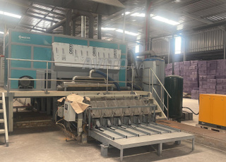 Ligne de production de plateaux alvéoles