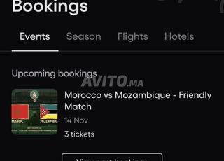 Billet Maroc vs Mozambique
