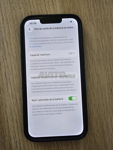 ايفون 13 128 جيجابايت بطارية 100/100 اوريجينال