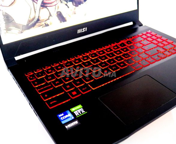 MSI Katana GF66 i7 الجيل الثاني عشر 16Go1000SSD Nvidia RTX3050