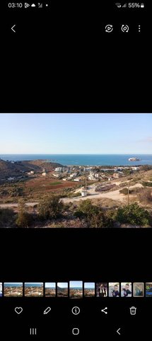 قطعة أرضية للبيع تطل على البحر