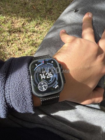 Apple Watch Ultra 49mm Black Titane Acier Bracelet