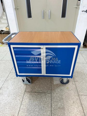 Établi mobile avec 2 plateaux – 500kg