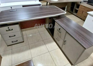 bureau 2m 1M80 1M60 prix avec caisson et retour