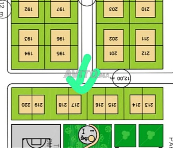 Lot villa 260m Mehdia