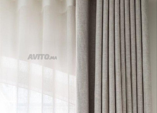 Tout types de rideaux (Lin et Blackout) Vague