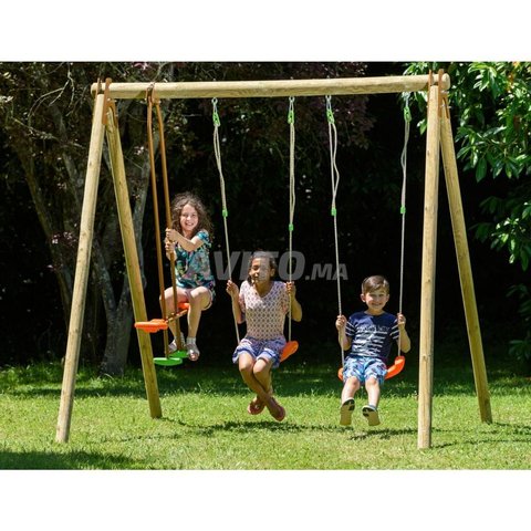 أرجوحة 2,30 متر خشبية 2 أرجوحة 1 وجهًا لوجه