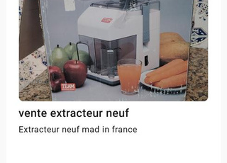 Extracteur neuf
