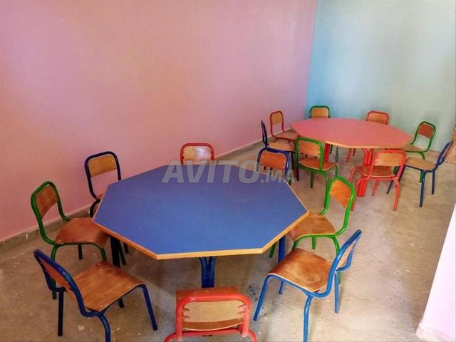 🪑 طاولات وكراسٍ ملونة لرياض الأطفال 🌟