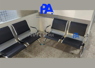 siège d'accueil en simili cuir 3places\banquette