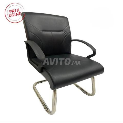 Fauteuil de bureau en cuir avec roulette dispo