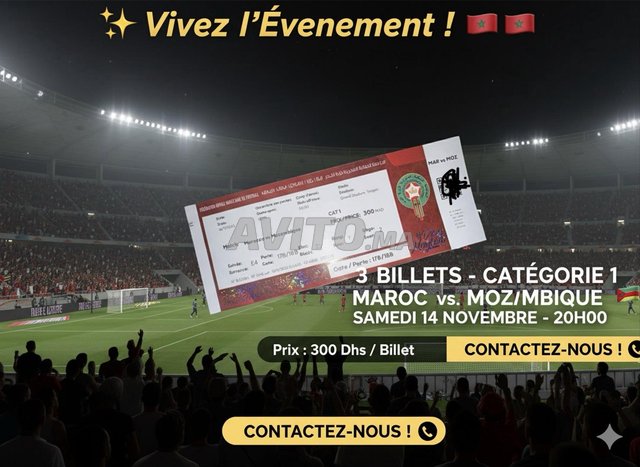 7 tickets côte à côte catégorie 1
