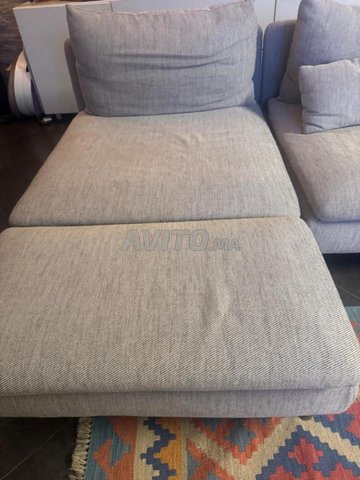 كنبة IKEA Söderhamn قابلة للتعديل - رمادي مائل للزرقة