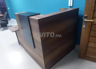 مكتب استقبال comptoir مع خزانة