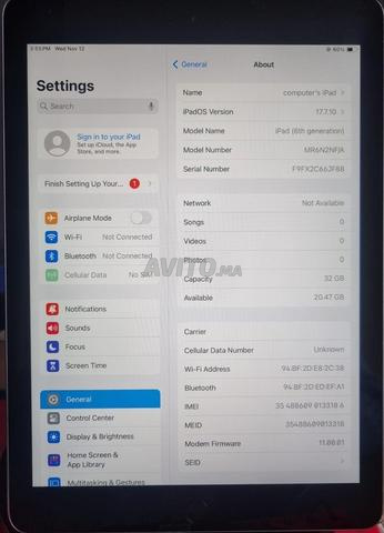 iPad 6 ème génération 32 Go Wi-Fi – Très bon état - 2