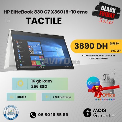 HP EliteBook x360 830 i5 10ᵉ | 16Go/256Go