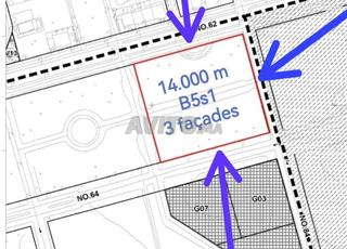 أرض منطقة مبنى B5s1 مع 3 واجهات