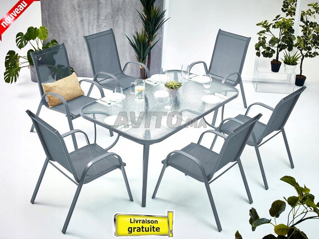 Set Elégant 6 Personnes Intérieure Et Extérieure